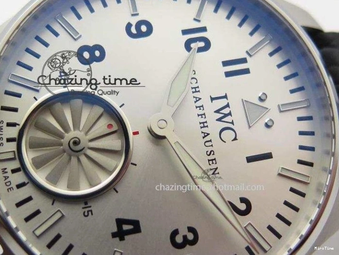 MIROTIME 0115 Big Pilot “Markus Buhler” IW5003 Turbine V6F Best Edition Silver Dial On Leather Strap A Reliable 7315